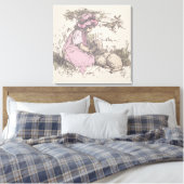 Mary had een kleine lampzuster Rhyme Canvas Afdruk (Insitu (Slaapkamer))