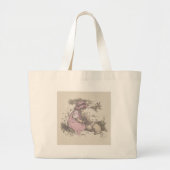 Mary had een kleine lampzuster Rhyme Grote Tote Bag (Voorkant)