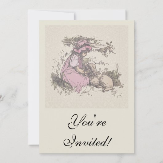 Mary had een kleine lampzuster Rhyme Kaart (Voorkant)