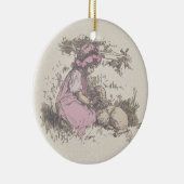 Mary had een kleine lampzuster Rhyme Keramisch Ornament (Rechts)