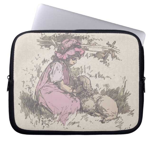 Mary had een kleine lampzuster Rhyme Laptop Sleeve (Voorkant)