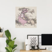 Mary had een kleine lampzuster Rhyme Poster (Thuiskantoor)