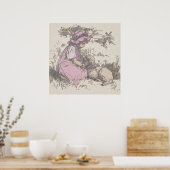 Mary had een kleine lampzuster Rhyme Poster (Keuken)