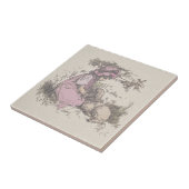 Mary had een kleine lampzuster Rhyme Tegeltje (Zijkant)