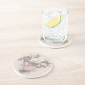 Mary had een kleine lampzuster Rhyme Zandsteen Onderzetter (Zijkant)