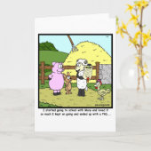 Mary had een lammetje... kaart (Gele Bloem)