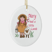 MARY HAD EEN WEINIG LAM KERAMISCH ORNAMENT (Rechts)