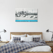 Mary Hansen en Siberiërs met vliegtuig Canvas Afdruk (Insitu (Slaapkamer))