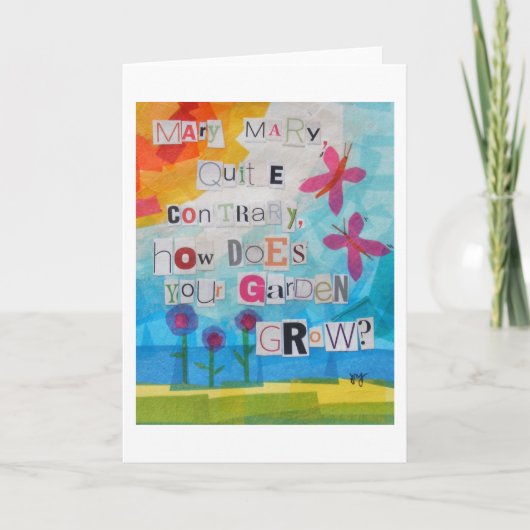 Mary heeft het tegendeel bewezen kaart (Voorkant)