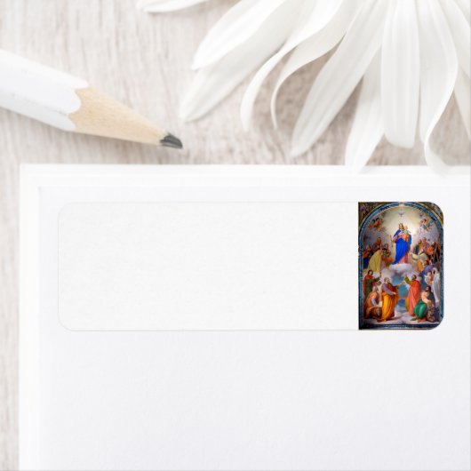 Mary, Help van christenen Terug Adres Etiket (Insitu)