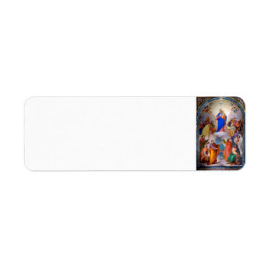 Mary, Help van christenen Terug Adres Etiket