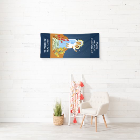 Mary Help van Christians Banner (Insitu)