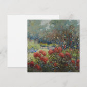 Mary Hiester Reid - een tuin in september Feestdagenkaart (Voorkant / Achterkant)