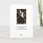 Mary Holding Baby Jesus Feestdagen Kaart (Achterkant)