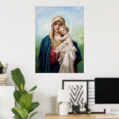 Mary holding Jesus Poster (Thuiskantoor)