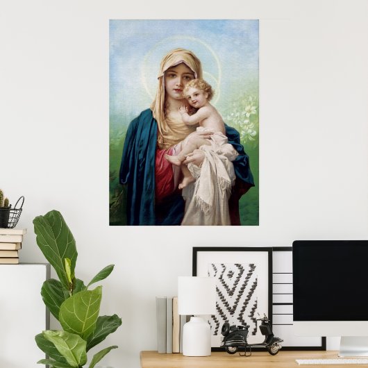 Mary holding Jesus Poster (Thuiskantoor)