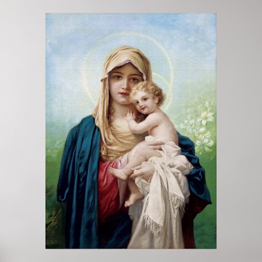 Mary holding Jesus Poster (Voorkant)