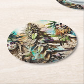 Mary Jane en Budman Ronde Kartonnen Onderzetter (Gebogen)