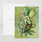 Mary Jane Fairy Green Goddess Toker                Briefkaart (Voorkant / Achterkant)
