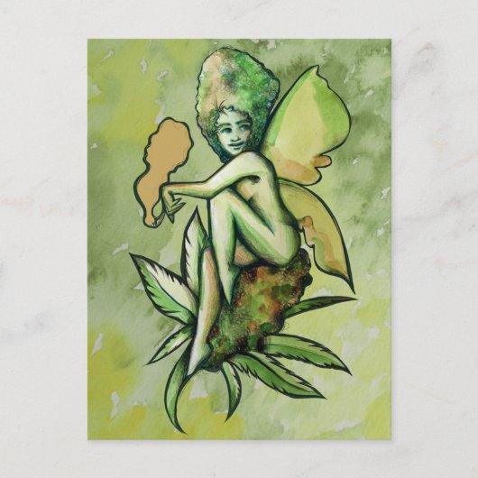 Mary Jane Fairy Green Goddess Toker                Briefkaart (Voorkant)
