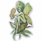 Mary Jane Fairy Green Goddess Toker Sticker (Voorkant)