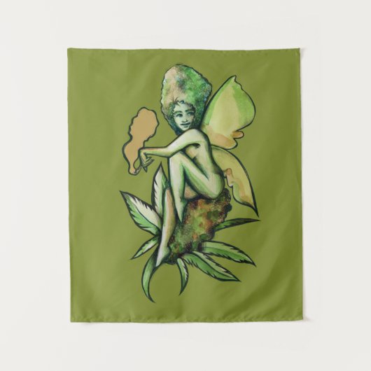 Mary Jane Fairy Green Goddess Toker Wandkleed (Voorkant)