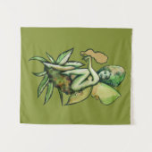 Mary Jane Fairy Green Goddess Toker Wandkleed (Voorkant (horizontaal))