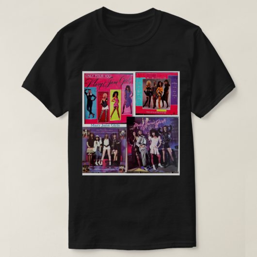 Mary Jane Girls, funk, Soul, Pop, Disco, dans, El T-shirt (Design voorkant)