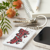 Mary-Jane red Heart Graffiti Schlüsselanhänger Sleutelhanger (Voorkant Rechts)