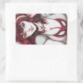Mary Jane Watson Rechthoekige Sticker (Tas)