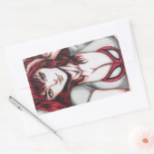 Mary Jane Watson Rechthoekige Sticker (Envelop)