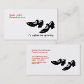 Mary Janes Dance schetst ID eerder dansend Visitekaartje (Voorkant / Achterkant)