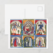 Mary Jesus Christus Religieuze volkskunst Schilder Briefkaart (Voorkant / Achterkant)