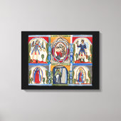 Mary Jesus Christus Religieuze volkskunst Schilder Canvas Afdruk (Voorkant)