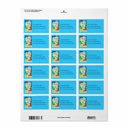  Mary Jesus en Angels Adres Label (Full Sheet)