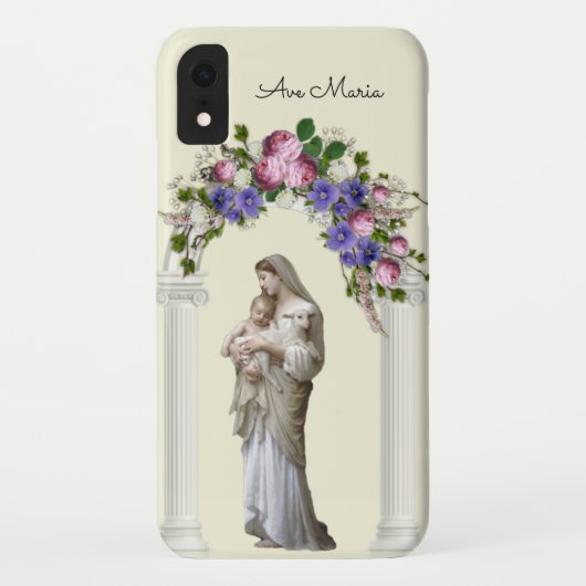 Mary Jesus Lamb , gelovige Maagd zonder religie Case-Mate iPhone Case (Achterkant)