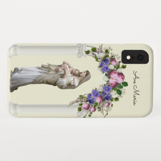 Mary Jesus Lamb , gelovige Maagd zonder religie Case-Mate iPhone Case (Achterkant (horizontaal))