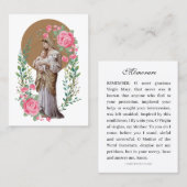 Mary Jesus Lamb Roos, een gevlekte, religieuze maa Visitekaartje (Voorkant / Achterkant)