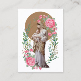 Mary Jesus Lamb Roos, een gevlekte, religieuze maa Visitekaartje