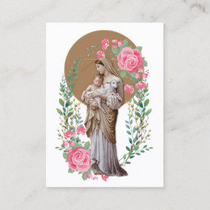 Mary Jesus Lamb Roos, een gevlekte, religieuze maa Visitekaartje