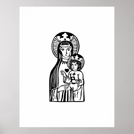 Mary & Jesus Poster (Voorkant)