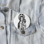 Mary & Jesus Ronde Button 7,6 Cm (In situ)