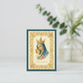 Mary Jesus rooms-katholieke begrafenis Heilige Kaa Visitekaartje (Staand voorkant)