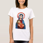 Mary & Jesus: Wrapped in Grace and Glory T-shirt (Voorkant)