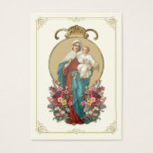 Mary JesusFuneral Memorial Prayer Heilige Kaart (Voorkant)