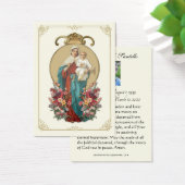 Mary JesusFuneral Memorial Prayer Heilige Kaart (Bureau)