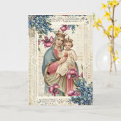 Mary Jezus, de gevluchte maagd door religieuze Moe Kaart (Gele Bloem)