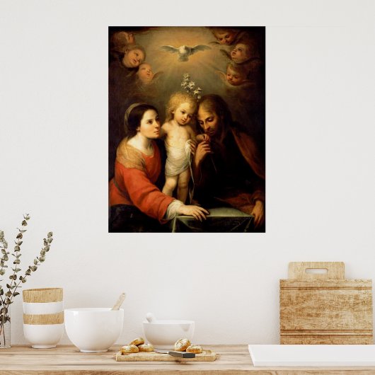 Mary, Jezus en Joseph Poster (Keuken)