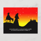 Mary & Joseph, Bijbelscriptie Verse Briefkaart (Voorkant)