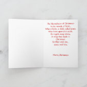 Mary, Joseph en baby Jesus Feestdagen Kaart (Binnen)